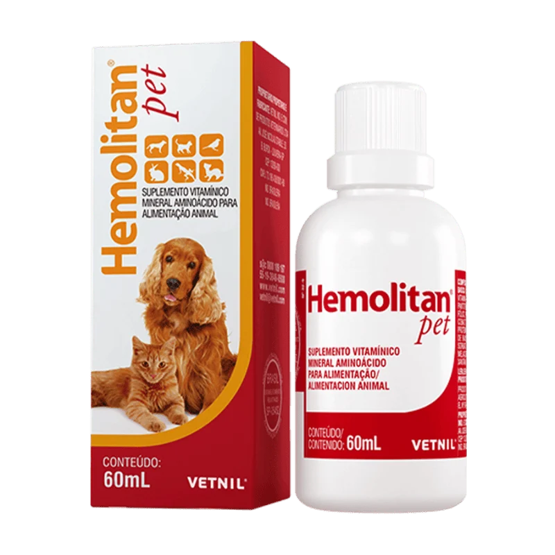 Suplemento Hemolitan para Perros y Gatos 60 ml