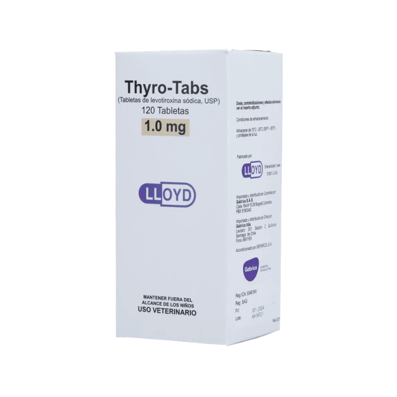 Thyro-Tabs Perros 1.0 mg 120 Tabletas