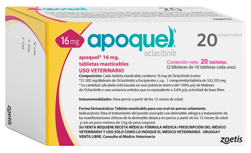 Apoquel perros 16 Mg 20 tabletas masticables