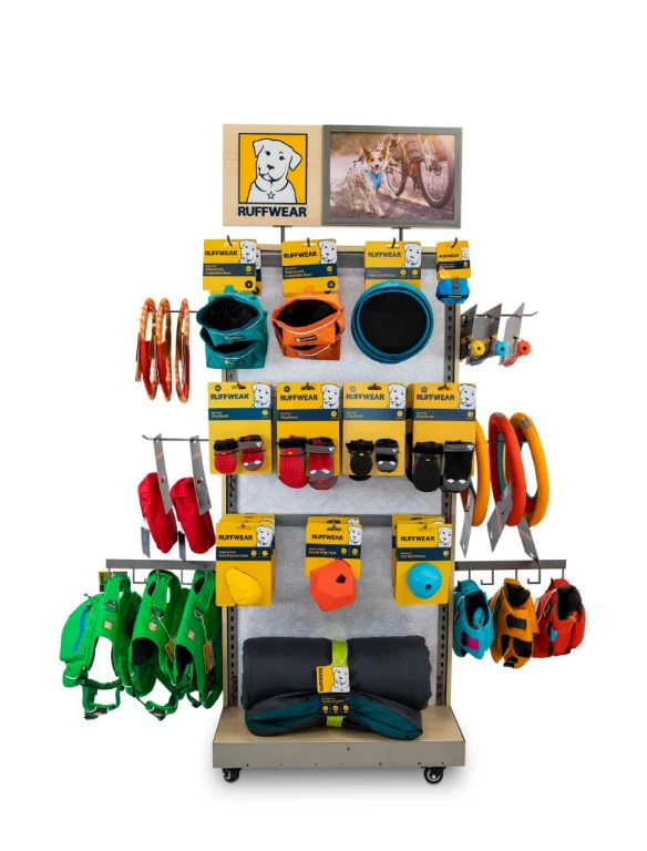 Exhibidor Multi-Categoría para Productos Ruffwear - MCD3 | Ruffwear Merchandising