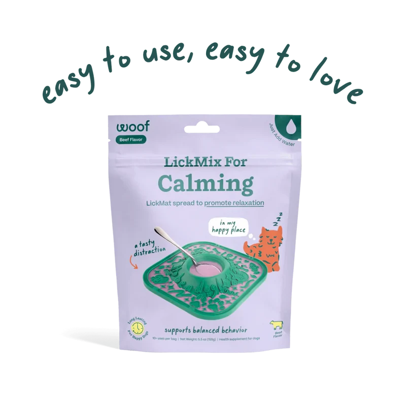 LickMix Calming para Perros - Mezcla Funcional para Relajación con Textura Tipo Gelatina | Woof