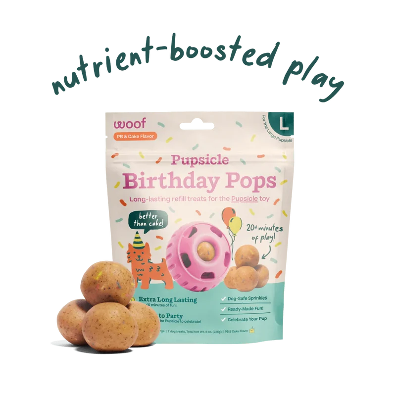 Birthday Pops para Perros | Premios para The Pupsicle con Leche de Cabra y Chispas - Woof