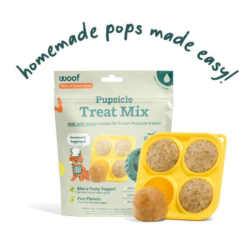 Pupsicle Pops de Tocino y Queso para Perros | Mezcla Casera para The Pupsicle - Woof