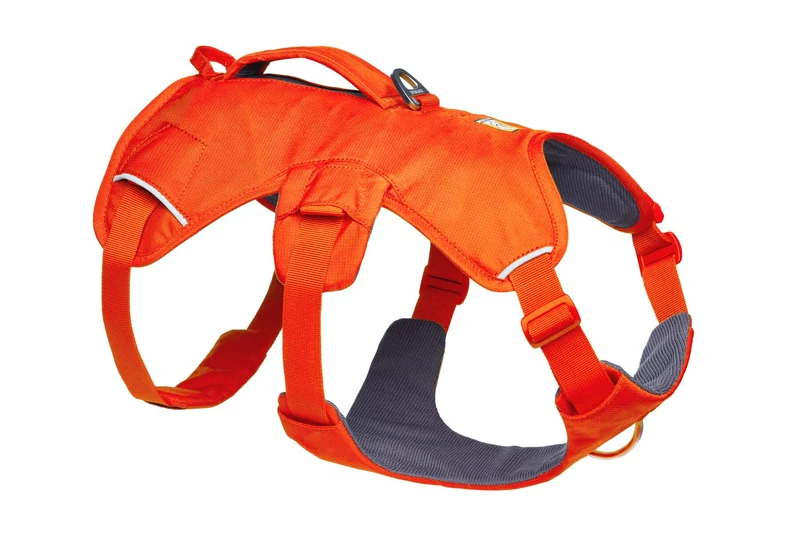 Web Master™ Pechera Multiusos con Asa y Sistema Anti-Tirones - Naranja Fosfo (Blaze Orange) de Ruffwear®