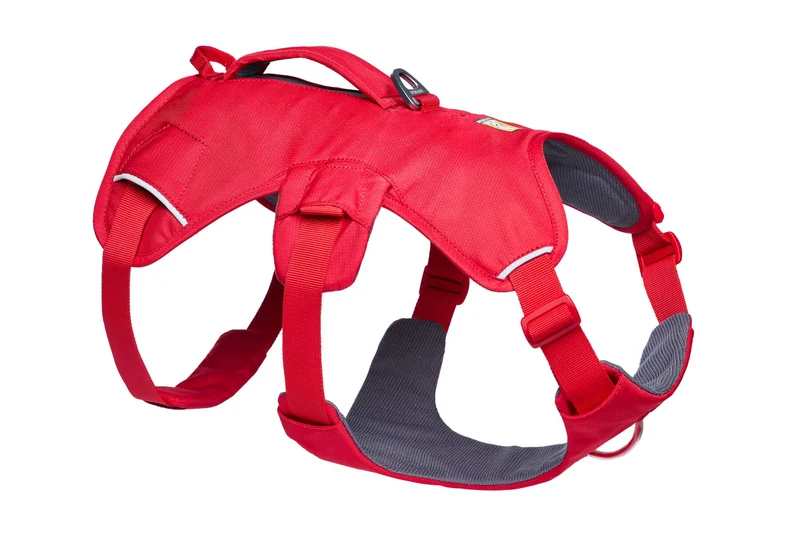 Web Master™ Pechera Multiusos con Asa y Sistema Anti-Tirones - Roja (Red Canyon) de Ruffwear®