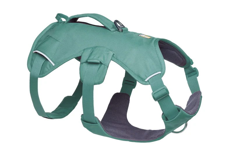 Web Master™ Pechera Multiusos con Asa y Sistema Anti-Tirones - Verde (River Rock Green) de Ruffwear®