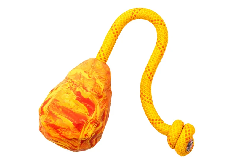 Huck-a-Cone® Naranja Salamandra (Salamander Orange) | Juguete para Jalar, Lanzar y Rebotar de Ruffwear®