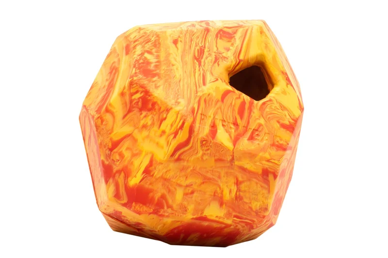 Gnawt-a-Rock® Naranja Salamandra (Salamander Orange) - Dispensador de Alimento y Croquetas de Ruffwear®