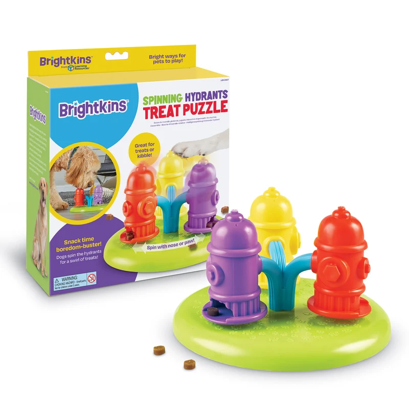 Juguete interactivo para perros Spinning Hydrants: estimula su mente y reduce la ansiedad de Brightkins