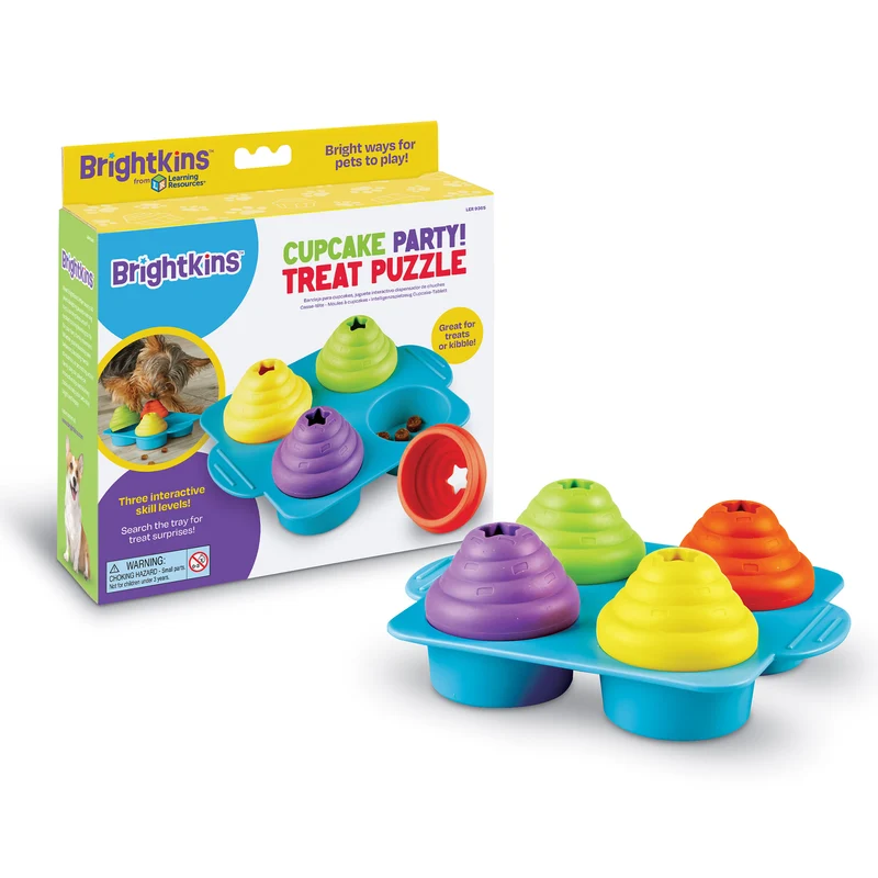 Juguete interactivo para perros Cupcakes Party!: estimula su mente y reduce la ansiedad de Brightkins