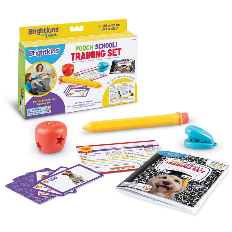 Pooch School Set de Entrenamiento Canino con 10 habilidades de Brightkins