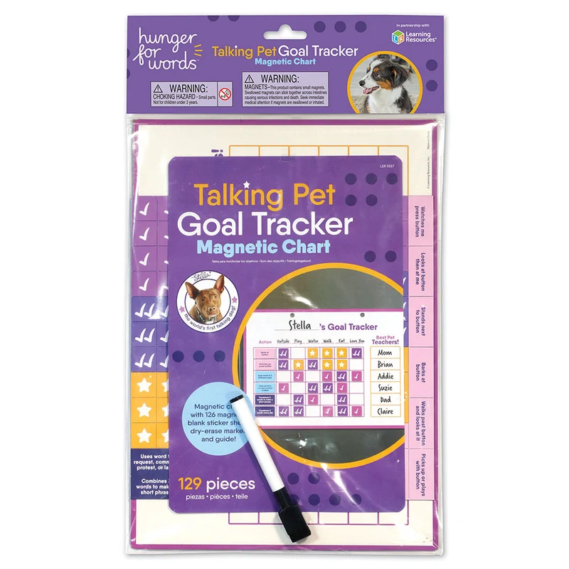 Rastreador de Metas: Avance en Comunicación Canina con Botones de Hunger for Words