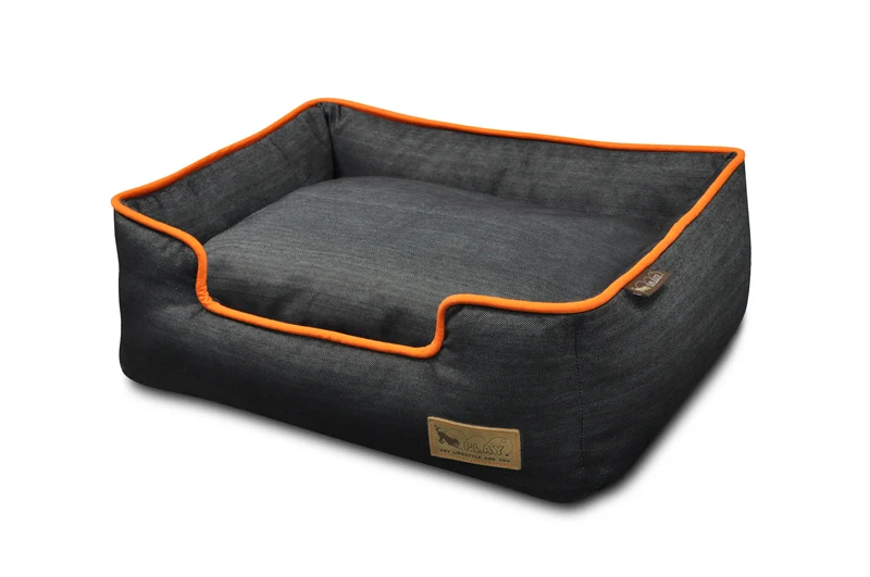 Cama Para Perros Denim Lounge Bed Contorno Mandarina de Pet P.L.A.Y.