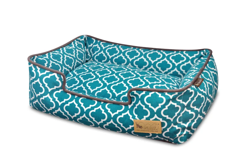 Cama Para Perros Moroccan Lounge Bed Azul Turquesa de Pet P.L.A.Y.