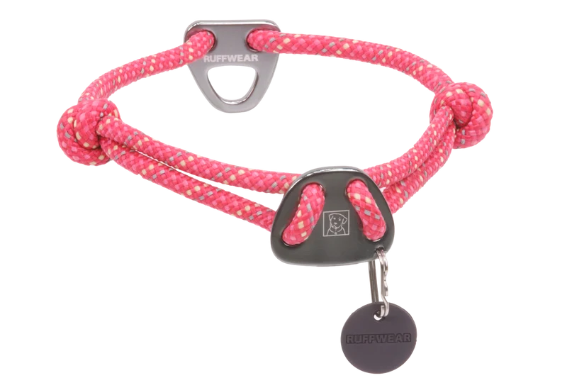 Collar de Cuerda Knot-a-Collar para Perros - Rosa (Fireweed Pink) | Ruffwear
