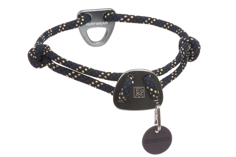Collar de Cuerda Knot-a-Collar para Perros - Negro (Obsidian Black) | Ruffwear