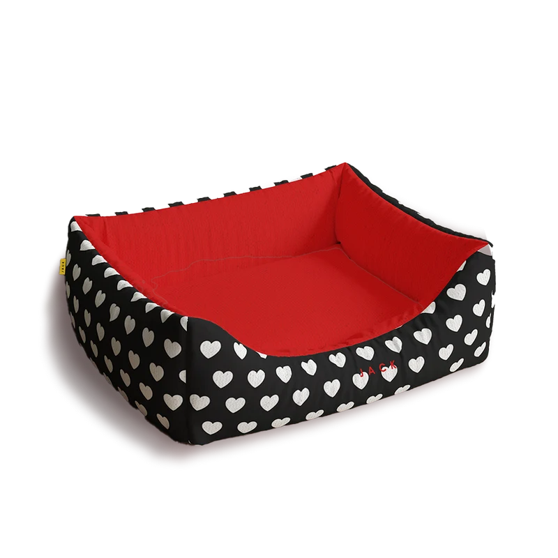 Cama Fresca y Ecológica para Perros - Modelo Corazones TWIST de Jack