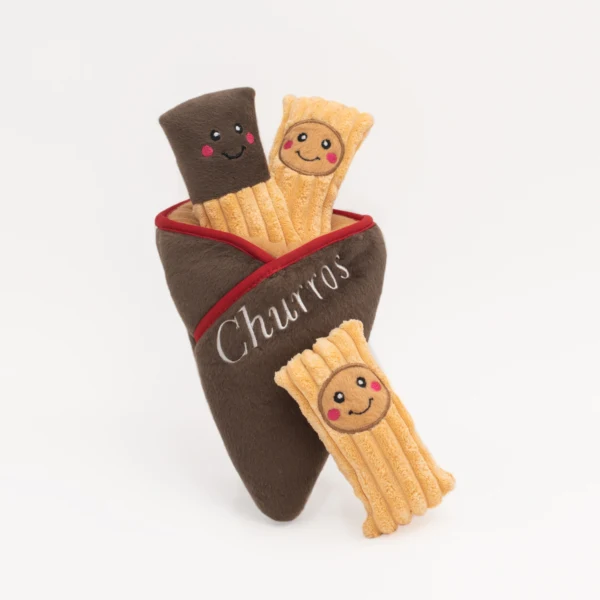 Cono con Churros de Peluche para Perros Zippy Burrow - Churro Cone