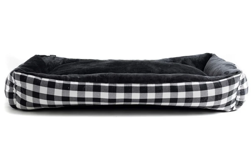Cama para Perros Modelo City en Cuadros Negros
