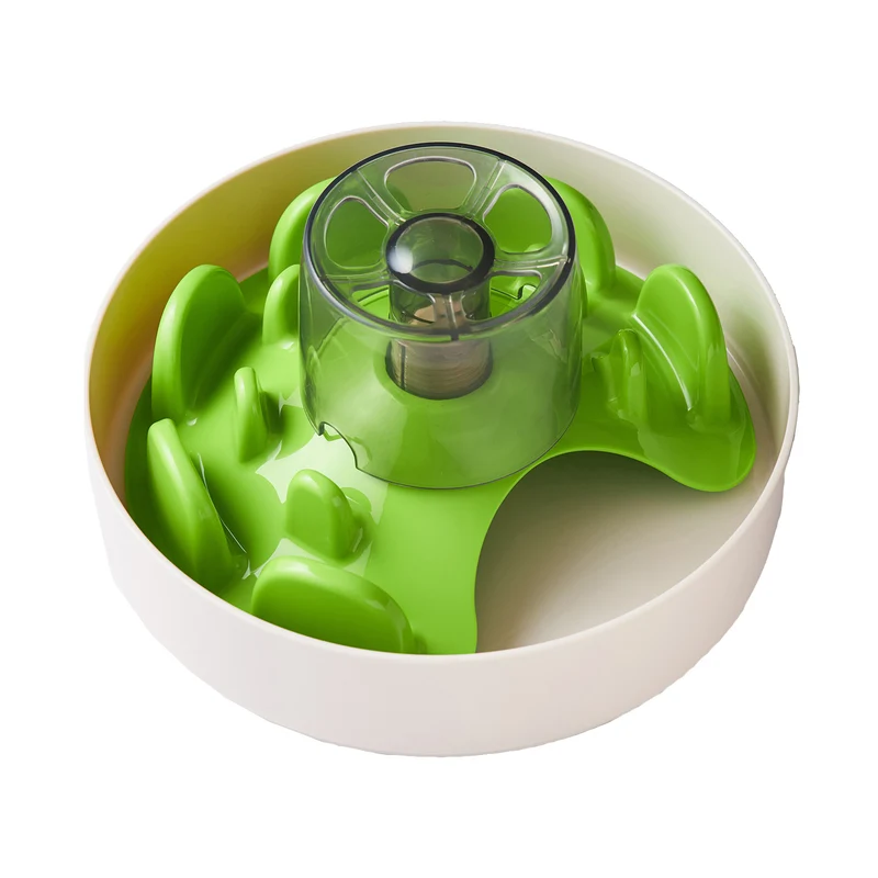 SPIN Comedero Interactivo UFO en Verde de PetDreamHouse