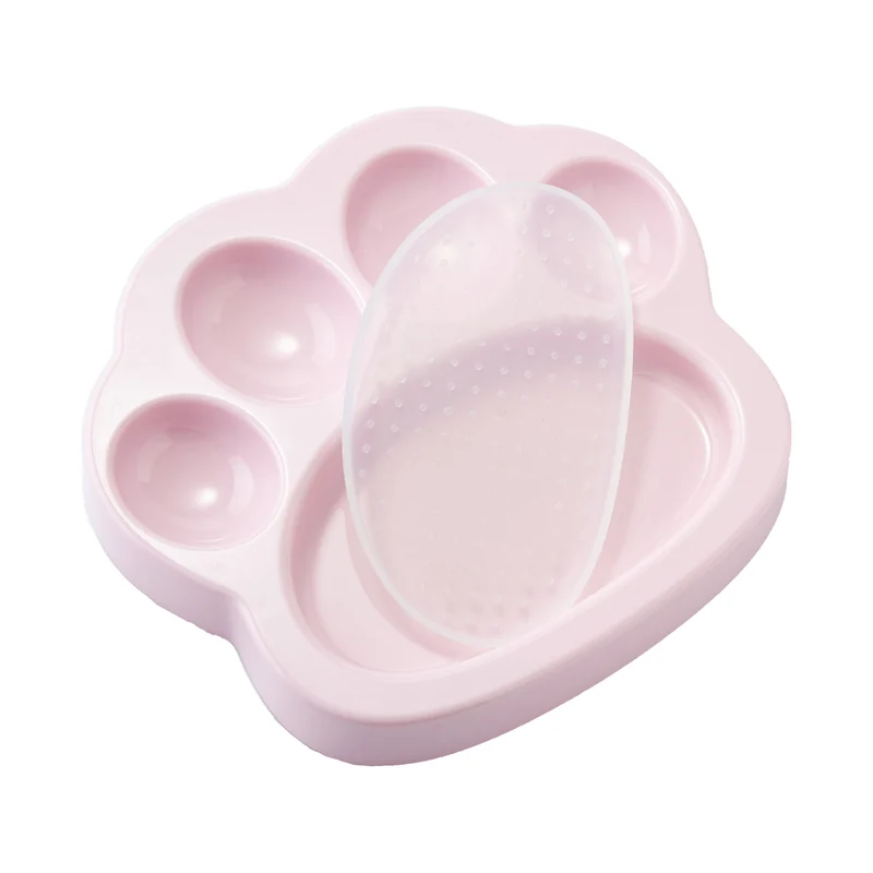 MINI 2-en-1 Mini Plato para Comer Lento y Lick Mat en Rosa de PetDreamHouse