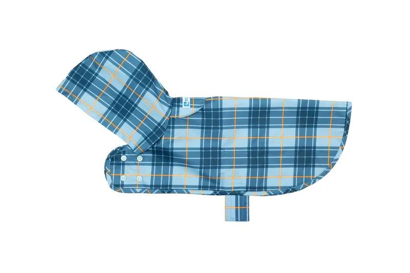 Impermeable de Bolsillo Para Perros en Blue Plaid (NUEVAS MEDIDAS)