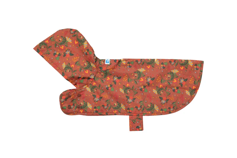 Impermeable de Bolsillo Para Perros en Clay Floral (NUEVAS MEDIDAS)