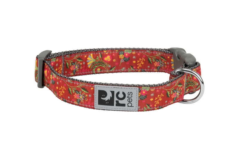 Clip Collar Modelo Clay Floral - Collar para Perros Clay Floral