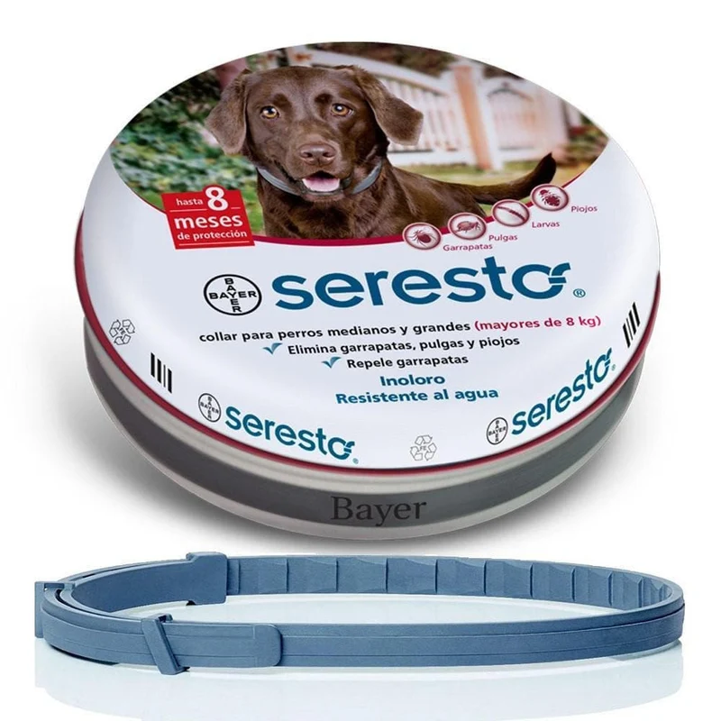 Collar Seresto® Collar Anti-pulgas, Garrapatas, Larvas y Piojos - Perros y Gatos