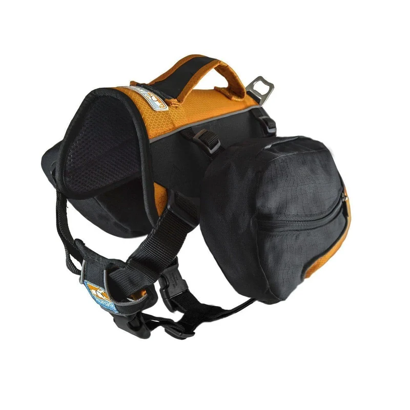 Mochila/Alforja Para Perros Baxter Pack Negro/Amarillo de Kurgo®