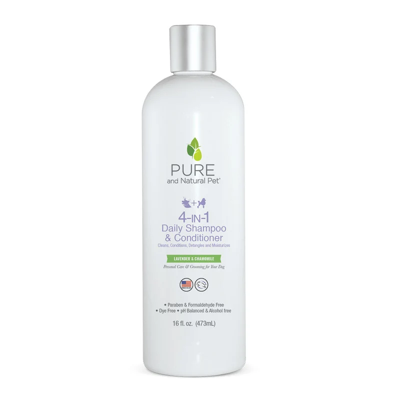 Shampoo y Acondicionador 4 en 1 Calmante de Manzanilla y Lavanda 473 ml de Pura Naturals®