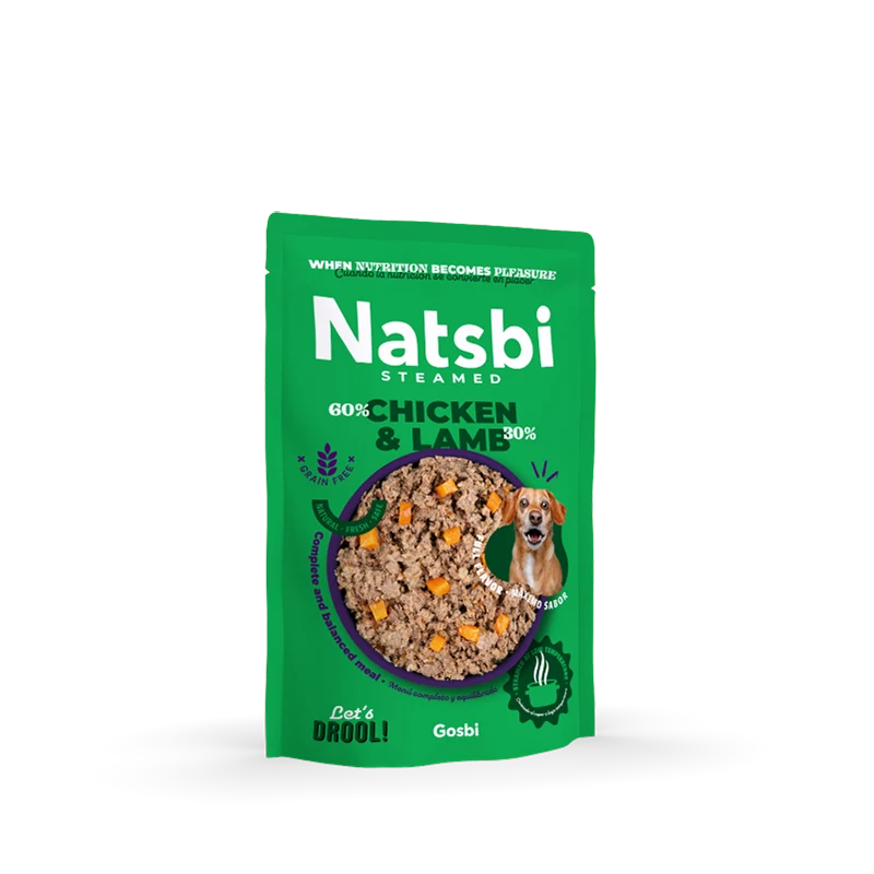Natsbi | Steamed dog chicken & lamb | Pollo y cordero | Gosbi