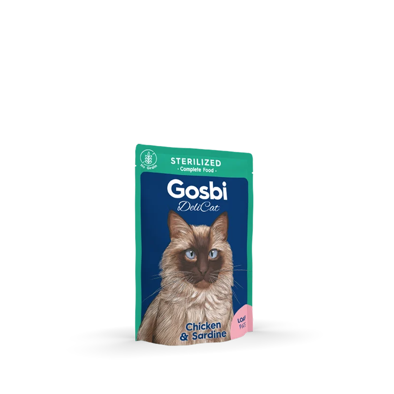Gosbi | Delicat Sterilized Chicken & Sardine | Pollo y Sardinas | 70g