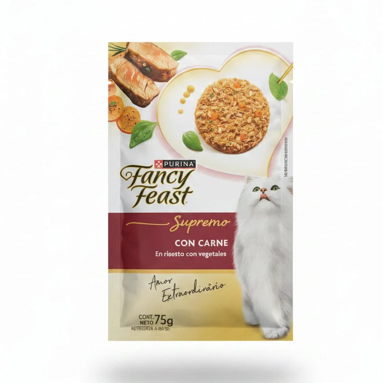 Fancy Feast Supremo para gatos con carne y vegetales x 75 g