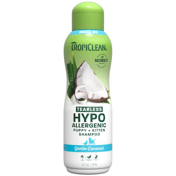 Champú Hipoalergénico TropiClean - Limpieza suave para perros y gatos