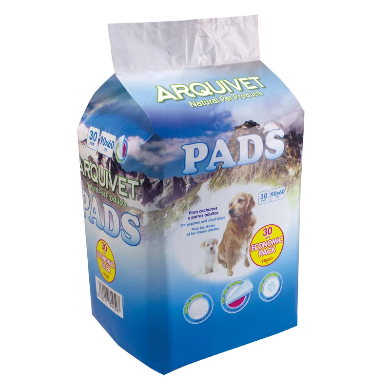 Pads 90x60 economic - 30 unidades - Empapadores higiénicos educativos para perros súper absorbentes