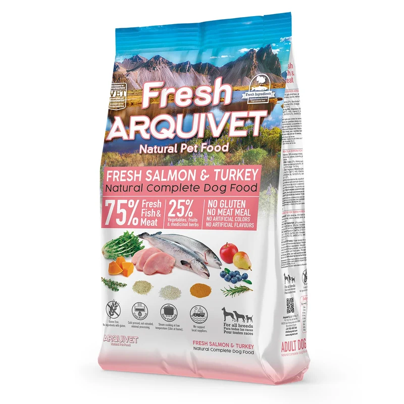 Fresh Salmon & Turkey - Salmón fresco y pavo fresco - 2,5 Kg