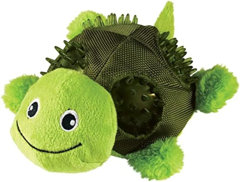 KONG Tortuga con caparazón duro | Juguete para perros