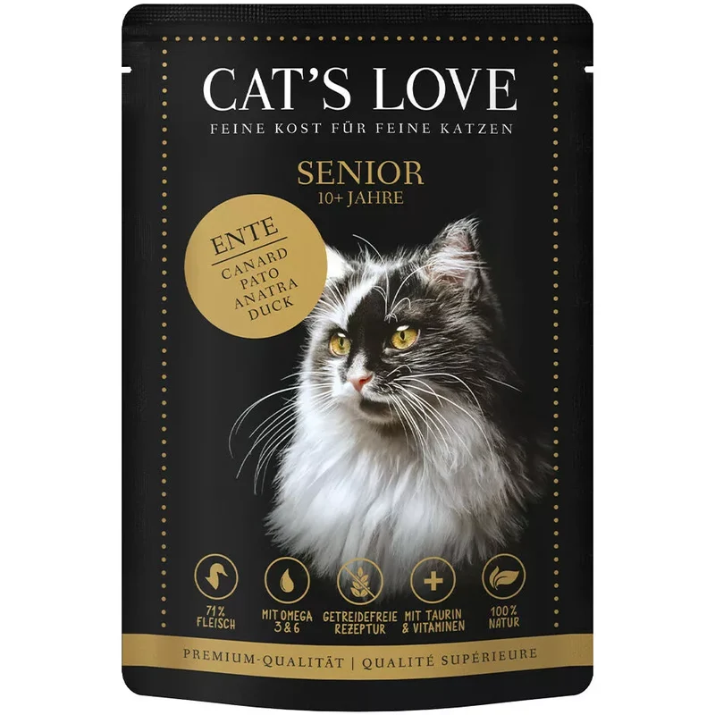 Pato y Pavo en Paté para Gato Senior | Cat's Love