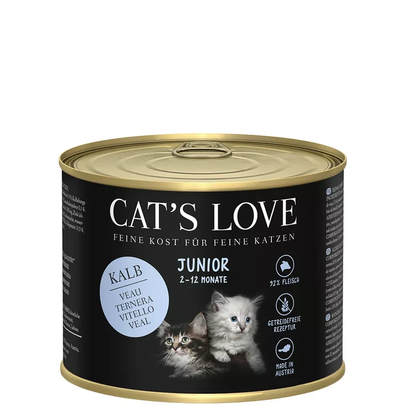 Pura Ternera en Paté para Gatito junior Monoproteico 2-12 meses | Cat's Love