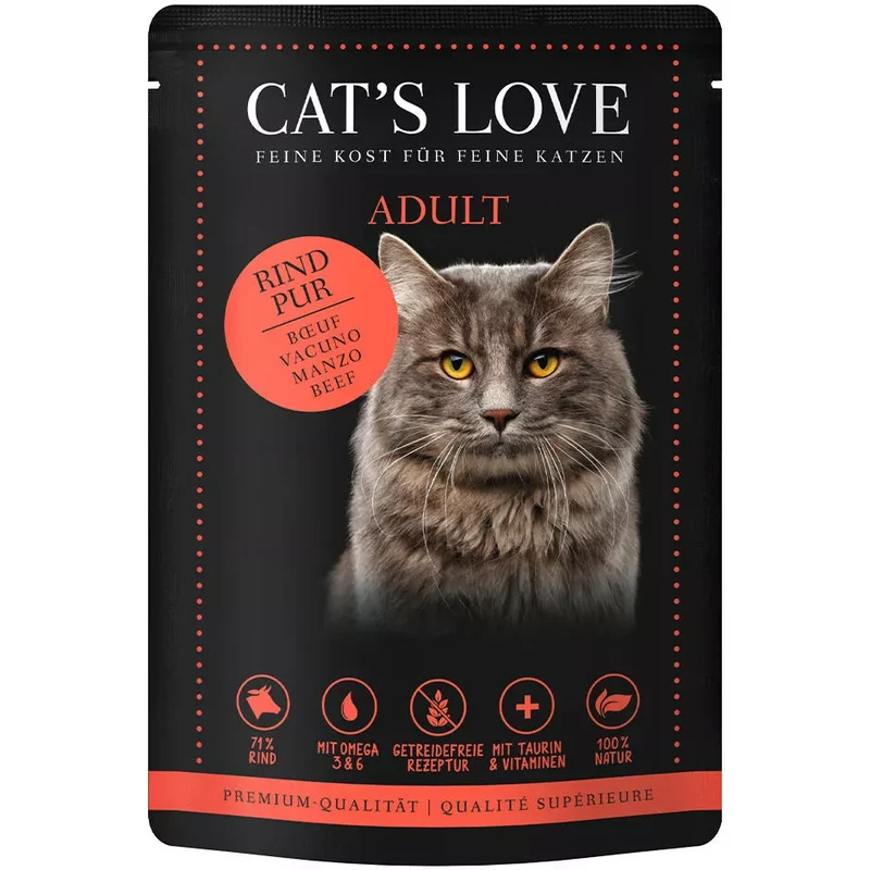 Puro Vacuno en Paté para Gato Monoproteico | Cat's Love