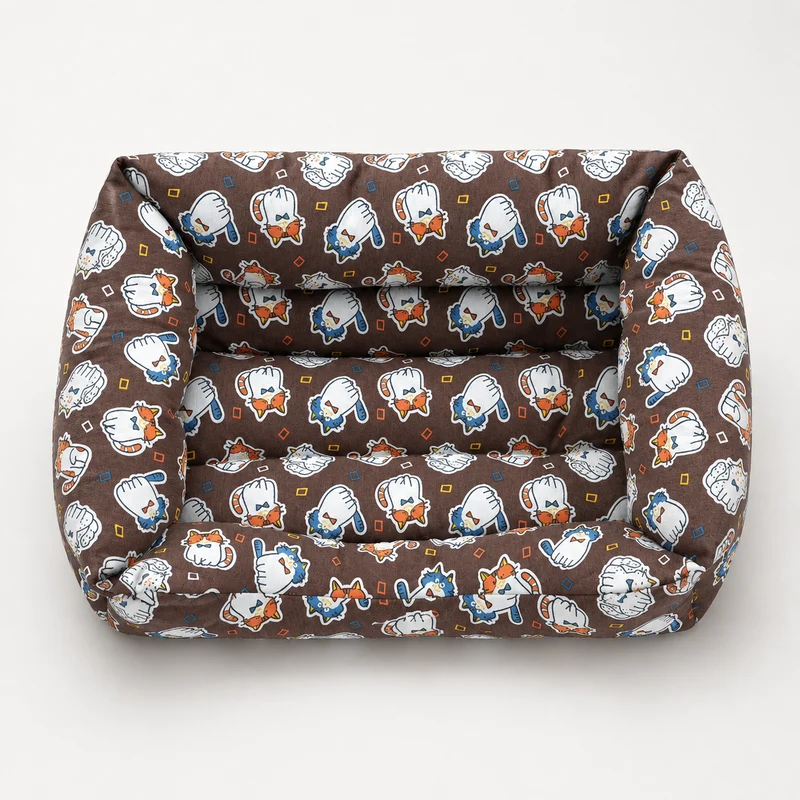 Cama para Gatos Estampada Marrón