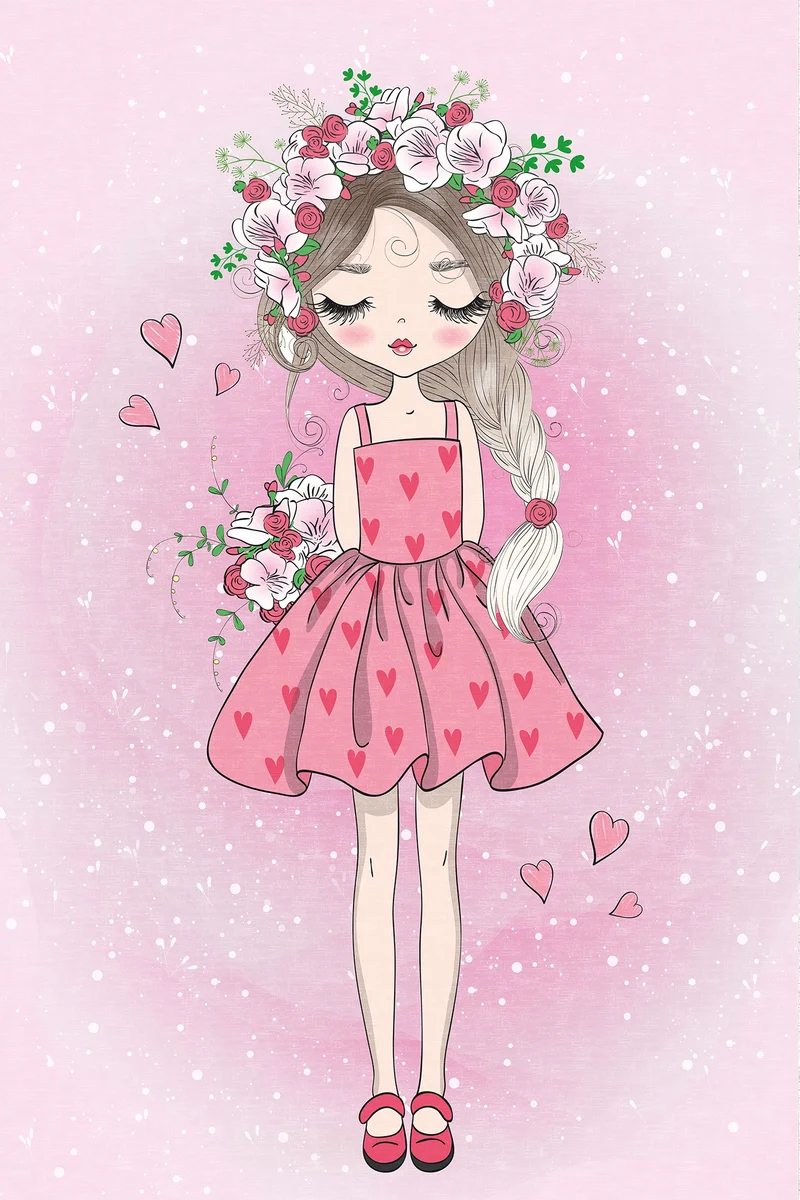 Alfombra Corazón Rosa