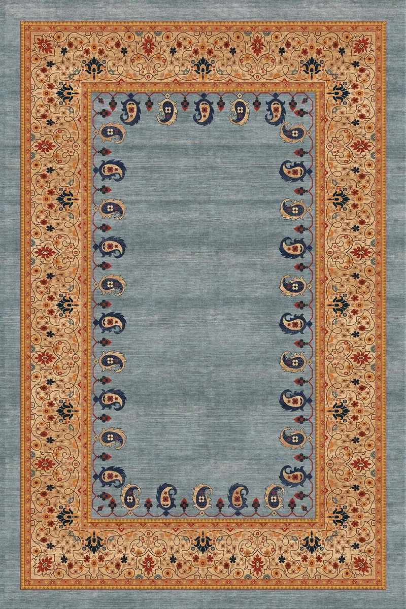 Alfombra Cachemir Azul