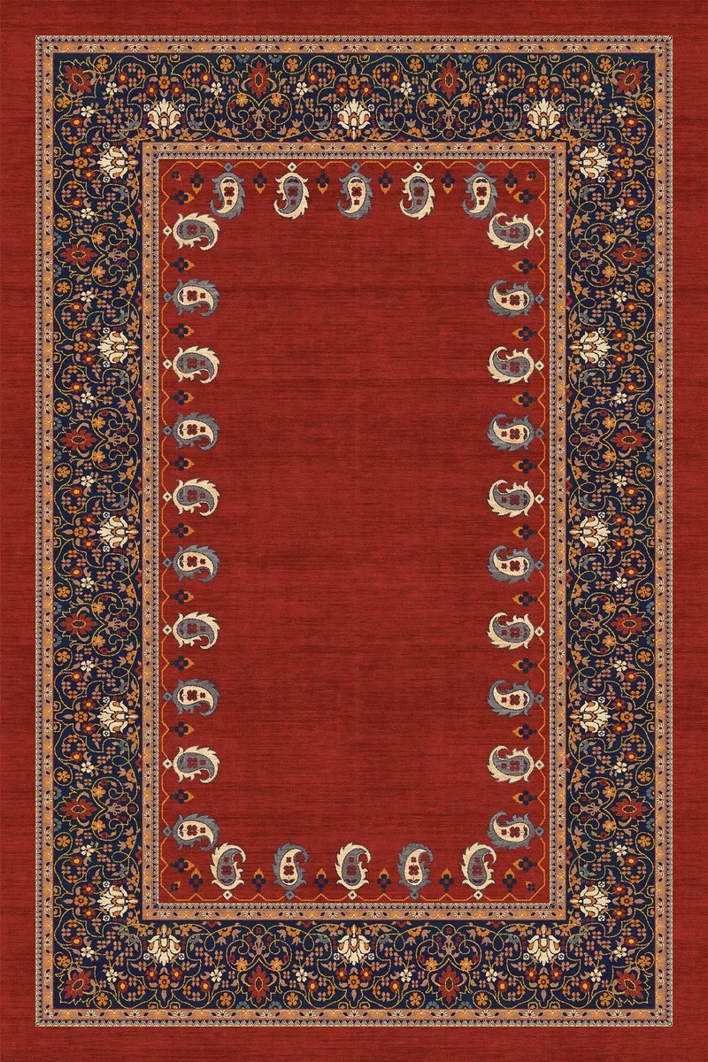 Alfombra Cachemir Rojo