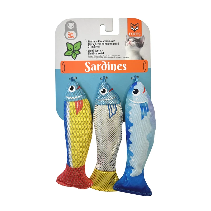 Sardina Con Catnip 3 Piezas