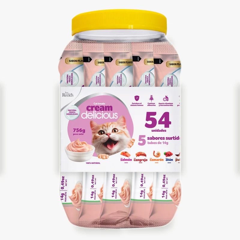 Swesi Cream Gato Bombonera x 54 Unidades Surtidas (756 g)