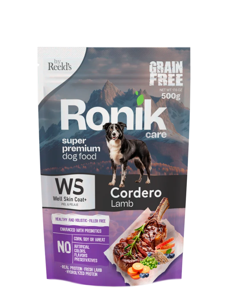 Ronik Well piel y el mantenimiento de un pelaje fuerte Cordero 500 g