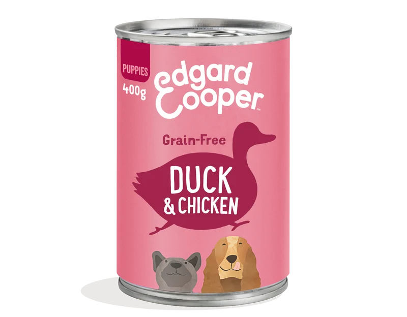 Edgard Cooper | Pato y Pollo | Lata para Cachorros 400g