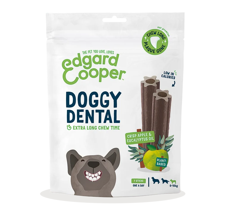 Sticks dentales Edgard Cooper - Doggy Dental Manzana y eucalipto - 3 tamaños diferentes